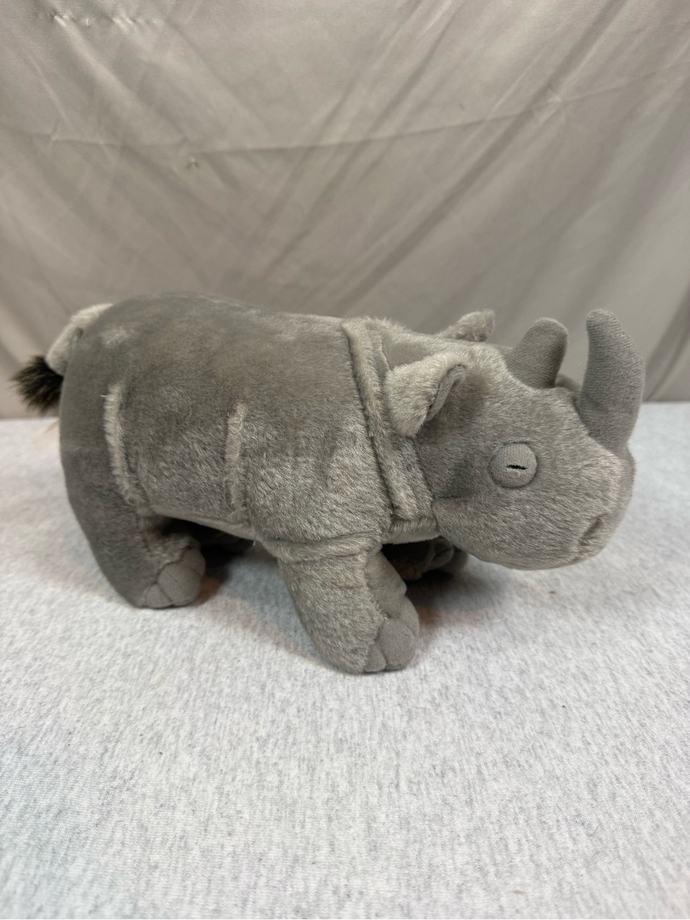 Adventure Planet Animal Den Rhino Plush Gray